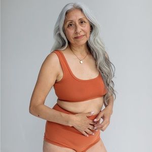 ARQ rust full coverage bra - ethically hand-made in USA